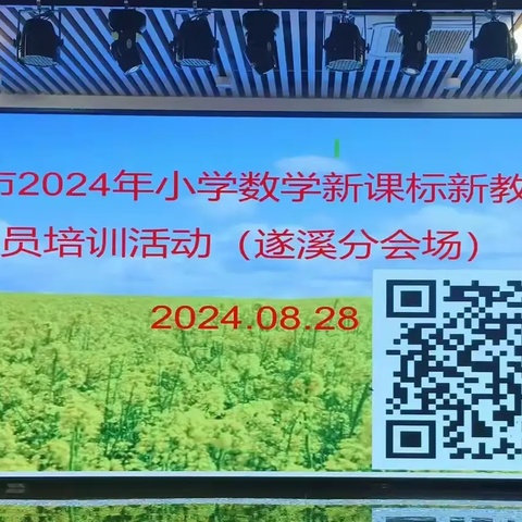 聚焦共研新教材  扎实落实新课标 ——湛江市2024年小学数学新课标新教材全员培训活动（遂溪分会场）