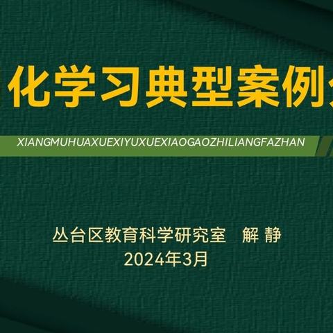 专家领航启思践行， 聚焦案例持续“项”前——丛台区连城小学项目式学习专题培训