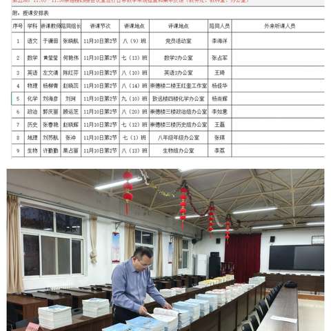 聚焦课堂 精准把脉 以导促教 ——漯河市实验中学迎接市教育局教学视导活动纪实