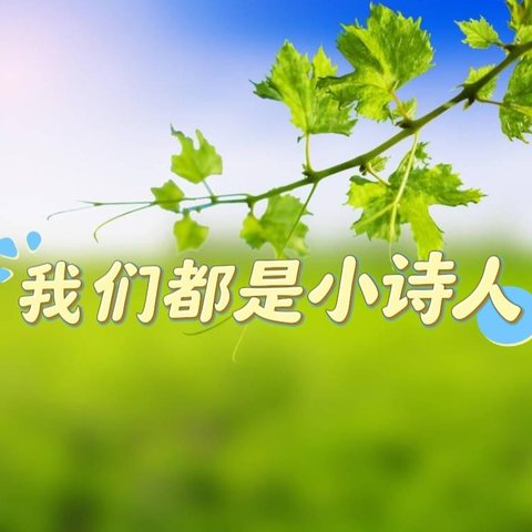 【东湾小学64班风采展示】我们都是小诗人——现代诗仿写