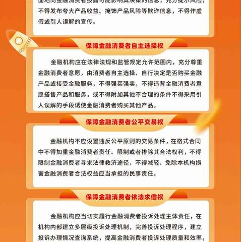 【“3·15”消保教育宣传活动】充分尊重并自觉保障金融消费者的八项基本权利