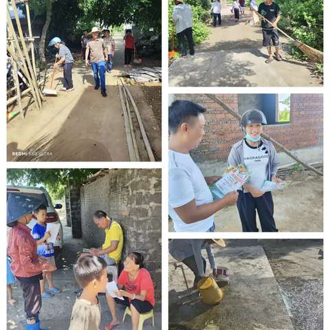 高堂村委会开展人居环境卫生整治、防控登革热、基孔肯雅热传染病翻盆倒灌行动