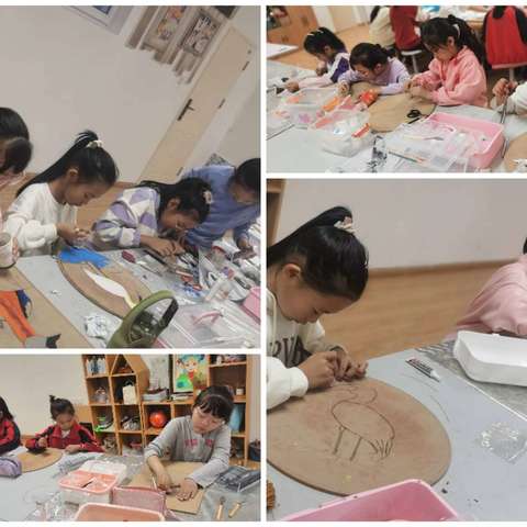 金丝上彩 文化有承——额尔古纳市第一小学金丝沙画社团活动