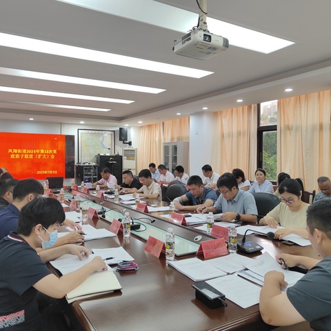 凤翔街道召开2025年第13次党政班子联席（扩大）会