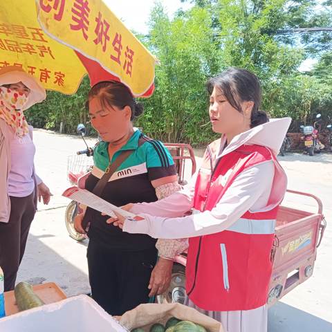 三家镇三家村网格员开展电信诈骗宣传活动
