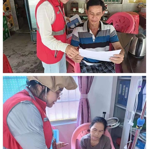 东方市大田镇网格员开展六水共治宣传活动