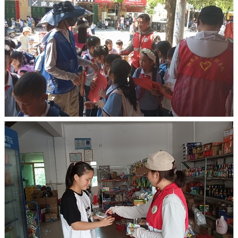 大田镇网格员持续开展防溺水及交通安全宣传活动