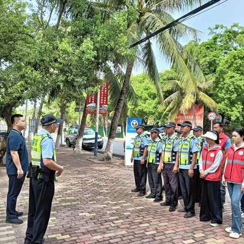 大田镇政府联合市交警大队开展道路交通安全整治暨宣传活动