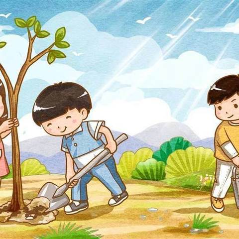 【长宁二小·智慧幼教】“春暖花开·植的期待”长宁二小附属幼儿园植树节活动