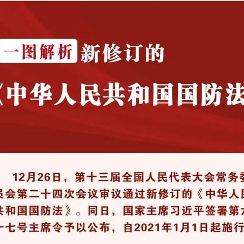 【全民国防教育月】一图读懂！加强国防教育宣传，提高全民国防意识