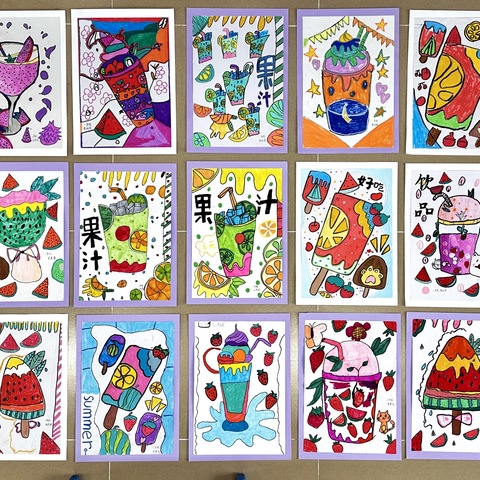 美育润童心，特色展风采——琼海市实验小学联新校区2023至2024学年度绘画社团活动展