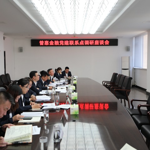 马震召开普惠金融党建联系点调研座谈会