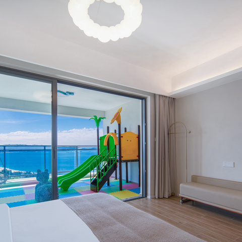 童趣滑梯丨复式两房一厅丨惠州双月湾卓越御山海｜2房2床(1.8m床)