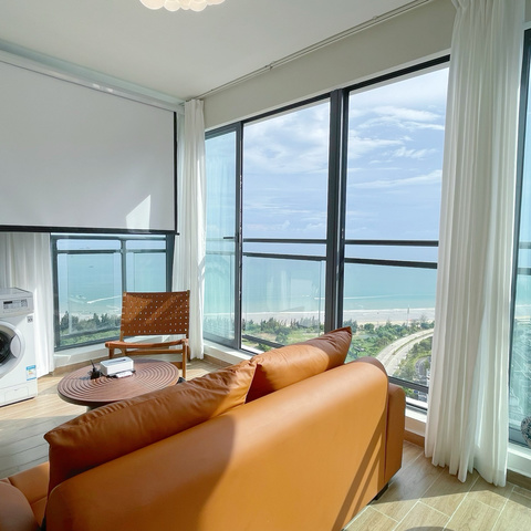 法式奶油丨平层两房一厅丨惠州双月湾卓越御山海｜2房3床(2个1.2m＋1个1.8m)