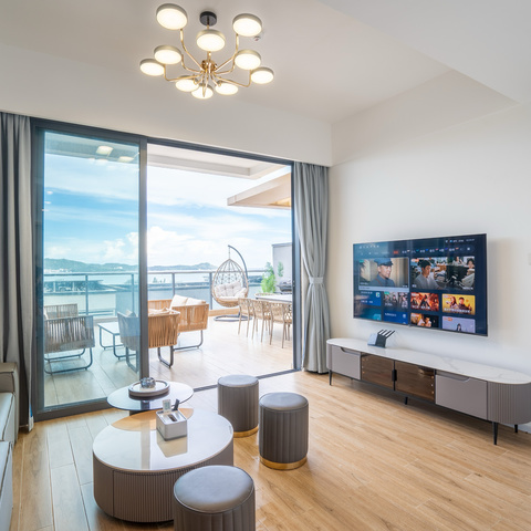 安格尔丨惠州双月湾卓越御山海｜22栋101｜6房9床｜麻将+烧烤+KTV房＋一线海景