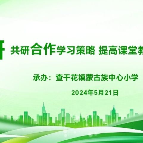 “共研合作学习策略，提高课堂教学实效”西部小学大学区教研活动