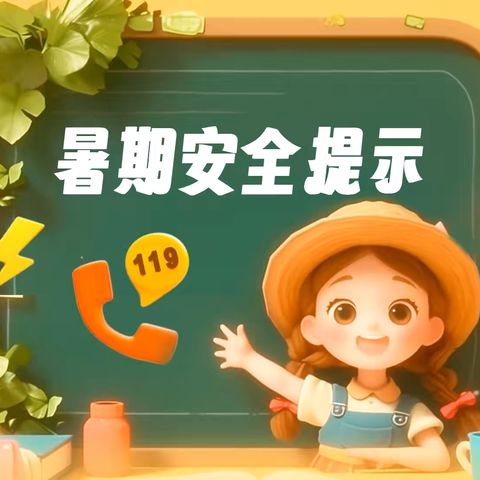 快乐过暑假，安全“不放假”——于集镇沙店集中心小学暑期安全提醒