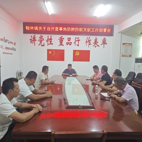 翰林镇关于召开登革热防控防蚊灭蚊工作部署会