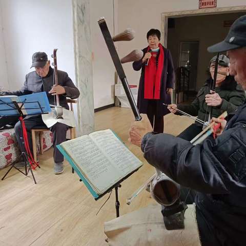 庞村街道化肥厂社区“双争”“欢乐城乡”“冬天里的第一台戏——大雪”戏曲演出活动