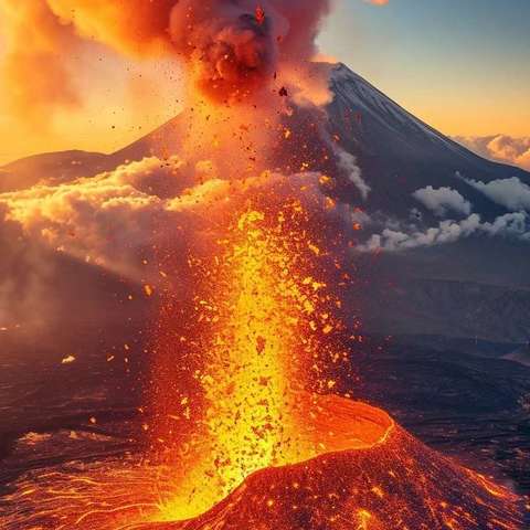 火山大爆发【皮山县皖疆幼儿园】大一班课程活动