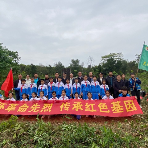 大成镇关工委开展“缅怀革命先烈 传承红色基因”清明祭英烈活动