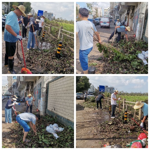 【实时更新】长流墟社区继续做好台风灾后道路清障及环境清理整治