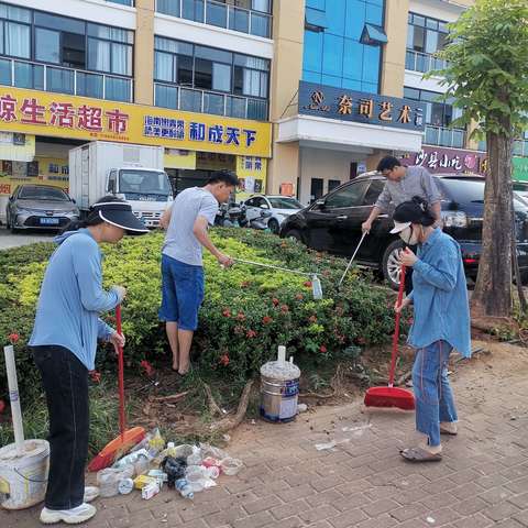 长流墟社区开展预防登革热爱国卫生运动