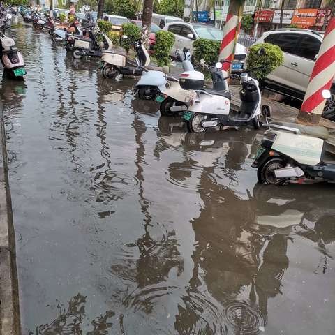 网格志愿暖人心，积水疏通护平安