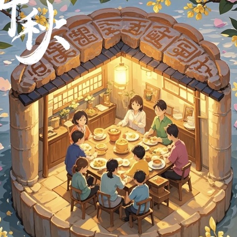 月到中秋分外明  人到中秋情更浓