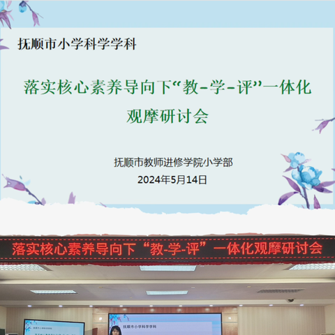 抚顺市小学科学落实核心素养导向下“教-学-评”一体化教学观摩研讨会纪实