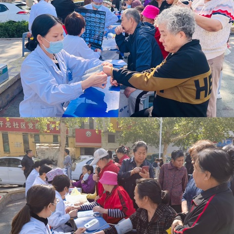 罗城头街道开元社区开展义诊义剪健康宣传活动