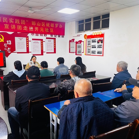 罗城头街道开元社区开展“十三号之声”主题党日活动