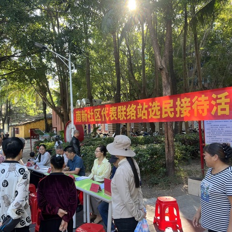 南新社区代表联络站开展选民接待活动