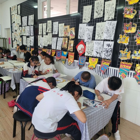 准旗实验小学 ★五年级线描社团★