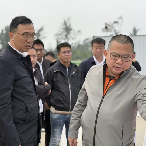海南省资规厅、文昌市政府工作组 调研文昌海水养殖引水管道项目﻿工作