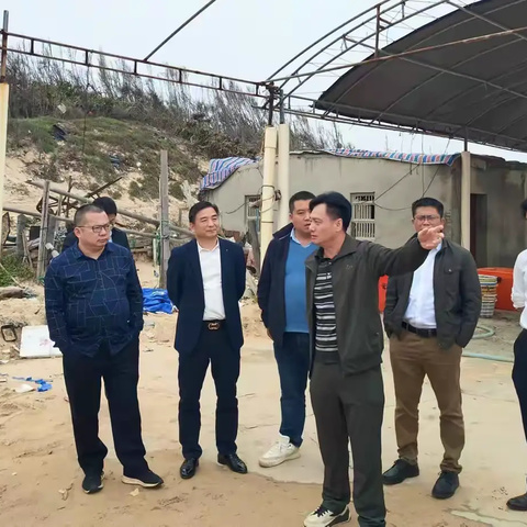 文昌市农业农村局牵头组织 市资规局、市林业局与我司 赴翁田镇开展海水养殖统一取水调研工作