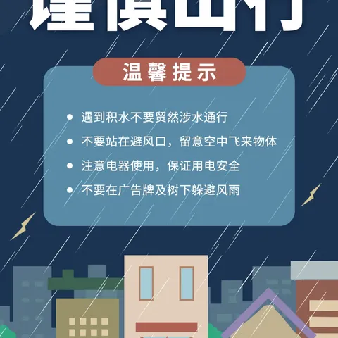 绿星物业｜关于暴风雨天气的温馨提示！请查收！
