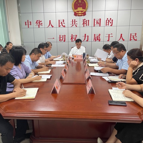 大名县人大常委会召开党组理论中心组集中学习会议、党组会议、主任会议