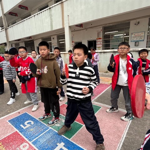 徐家井小学五年级1班乒乓球社团