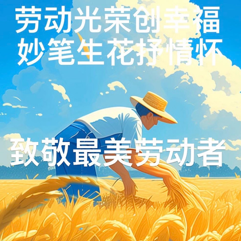 劳动光荣创幸福  妙笔生花抒情怀