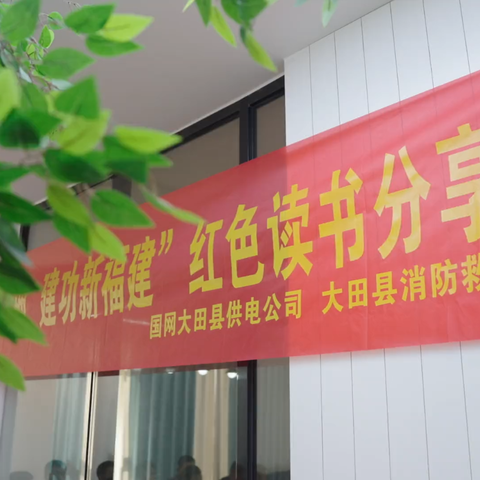 大田消防与大田供电联合开展“提振精气神，建功新福建”近邻党建主题党日活动
