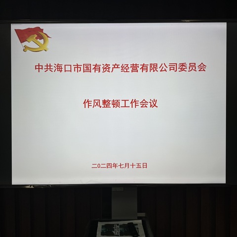 市国资公司党委召开作风整顿部署会