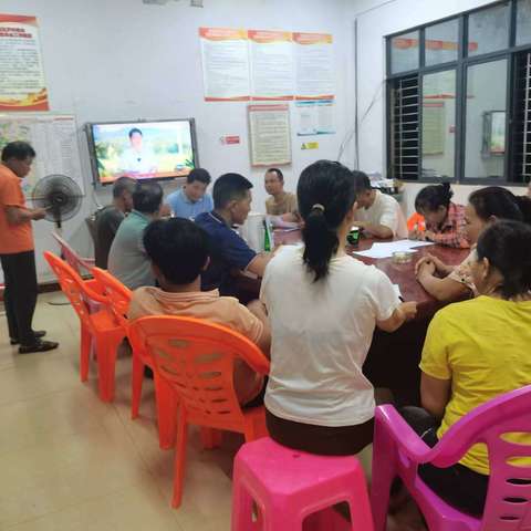 临高县临城镇兰罗村委会召开防溺水部署会