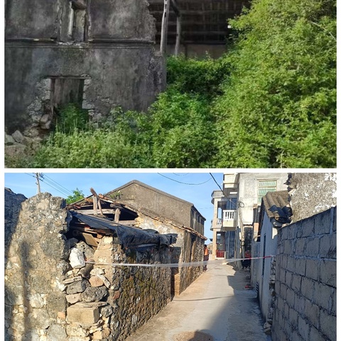 危房乱石坍塌拆除