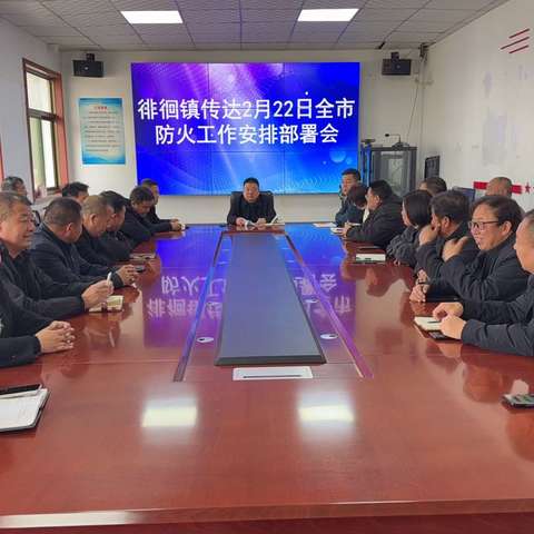 徘徊镇迅速传达贯彻全市防火工作会议精神