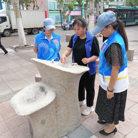 【泉心泉力】泉城路街道芙蓉街社区开展泉水直饮点巡查活动