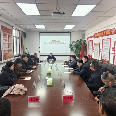 小集镇人大主席团 组织召开2024基层所站评议暨人大代表述职工作会议