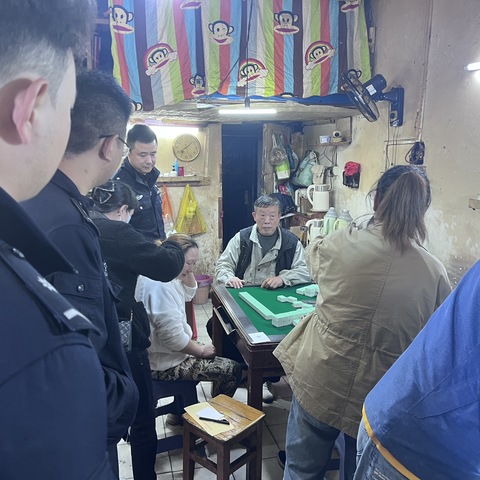 禁毒攻坚不松懈  麻将室毛发筛查护平安