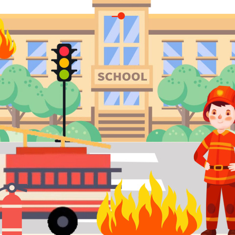 消防演练“童”心筑，安全护航伴成长——外国语小学消防应急疏散演练活动