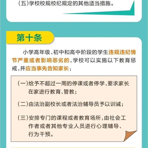 【井河小学家校共育】一起学习《中小学教育惩戒规则（试行）》